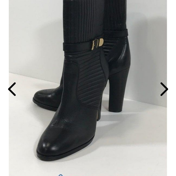 π VINCE CAMUTO SZ 10 LEATHER LIKE NEW BOOTS π - Picture 4 of 11
